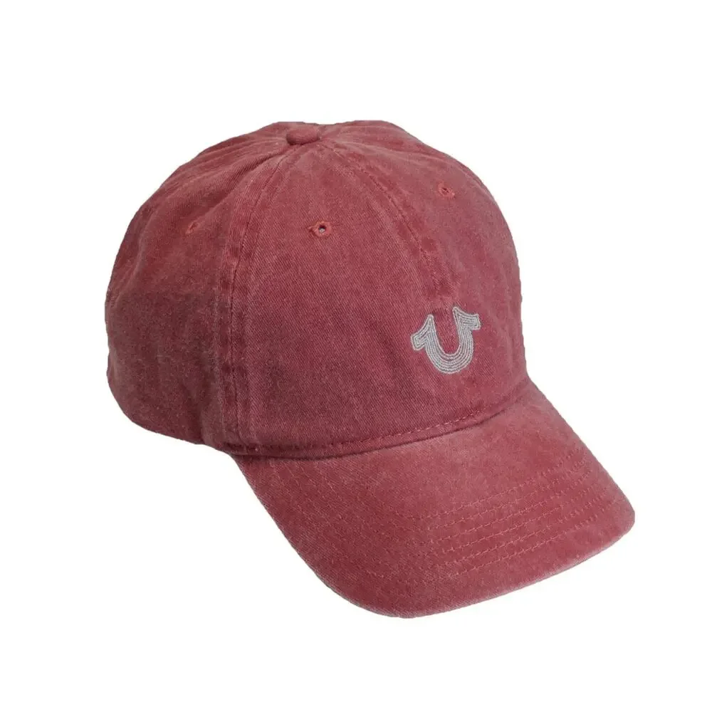 True Religion Snapback Adjustable Horseshoe Logo Faded Hat Cap